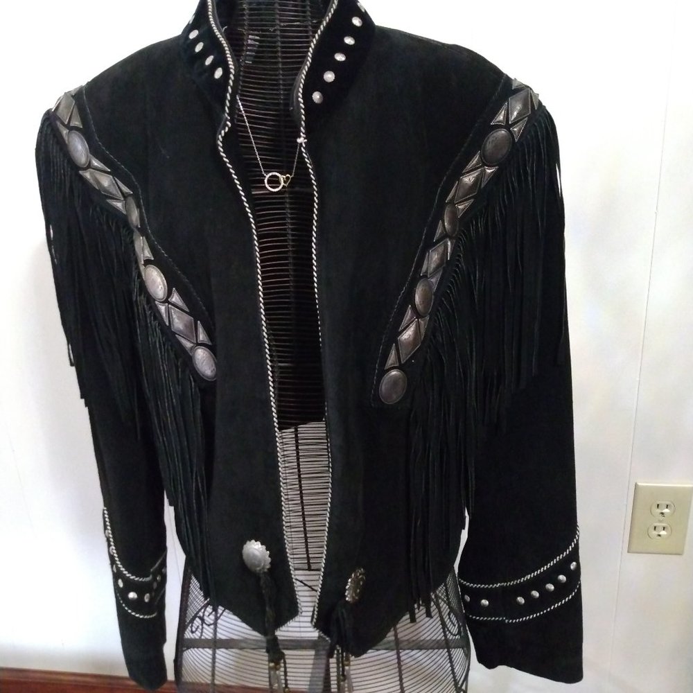 Leather western jacket
